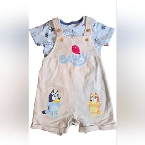 Disney Blue and Yellow Kids Overalls